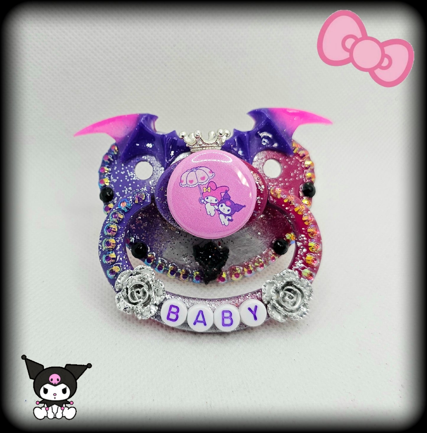 Adult Pacifier Baby Kuromi/Hellokitty