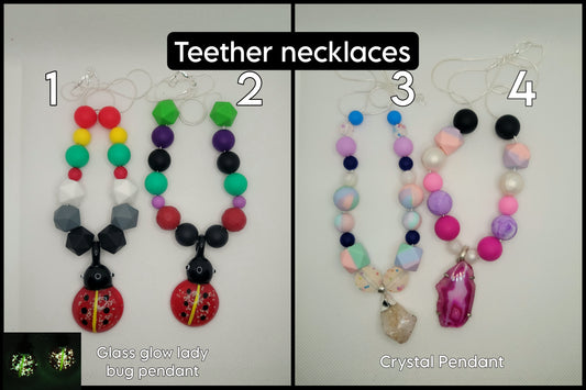 Teether sensory necklace