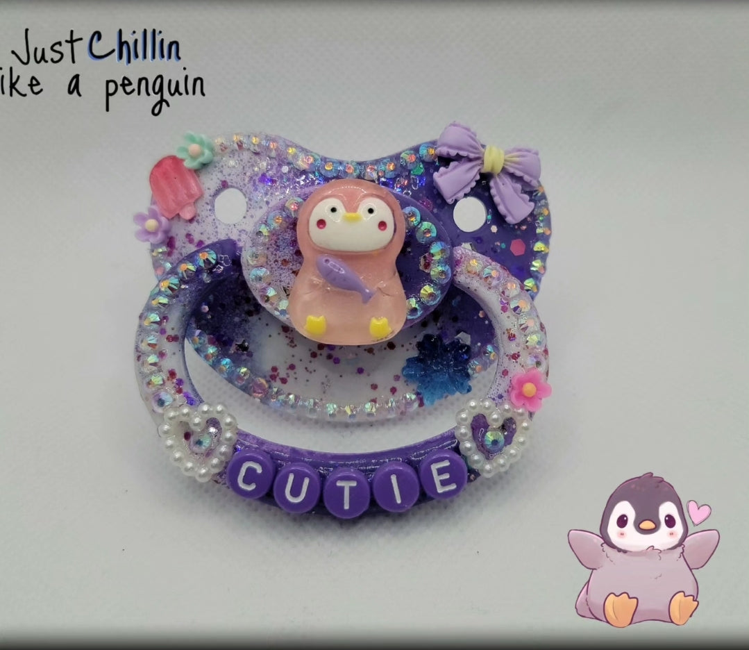 Adult Pacifier penguin cutie