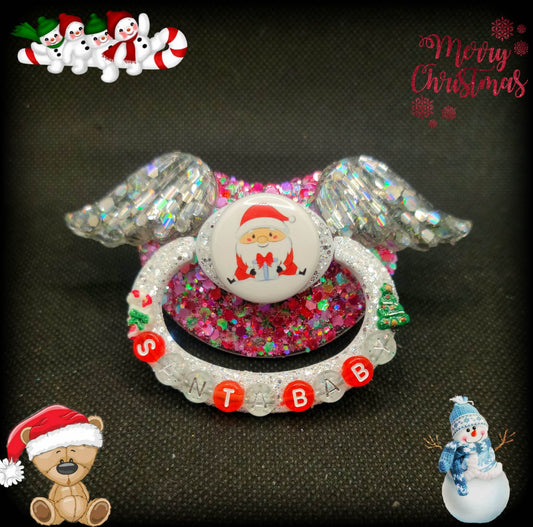 Christmas Adult Pacifier Santa Baby